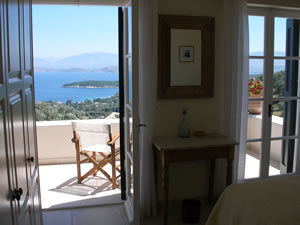 Bedroom opening up onto terrace  - Villa Sfakoi, Kassiopi, Corfu