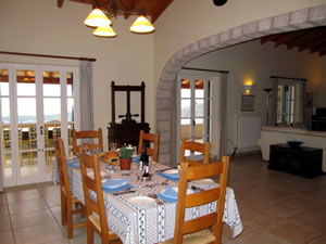 Living Area & Kitchen - Villa Sfakoi, Kassiopi, Corfu